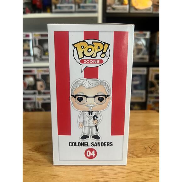 VAULTED EXCLUSIVE Colonel Sanders Funko Pop #04 KFC Kentucky Fried Chicken Food - Picture 2 of 6